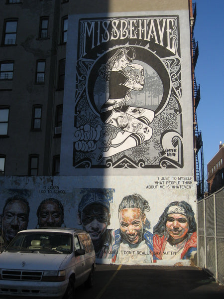 Mike Giant Missbehave Mural NYC