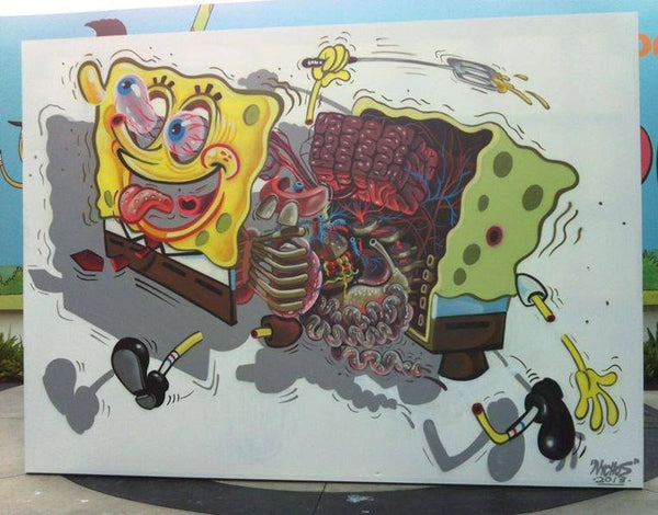 NYCHOS - Spongebob Squarepants Dissected Mural