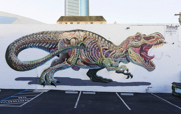 NYCHOS - Dinosaur Dissected Mural