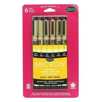 Sakura Pigma Micron Marker Pack - 03 - .35mm Black