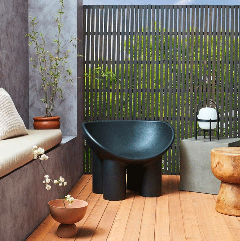 Roly Poly Chair Charcoal