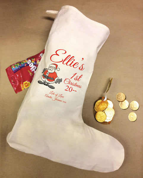 personalised 1st christmas stocking