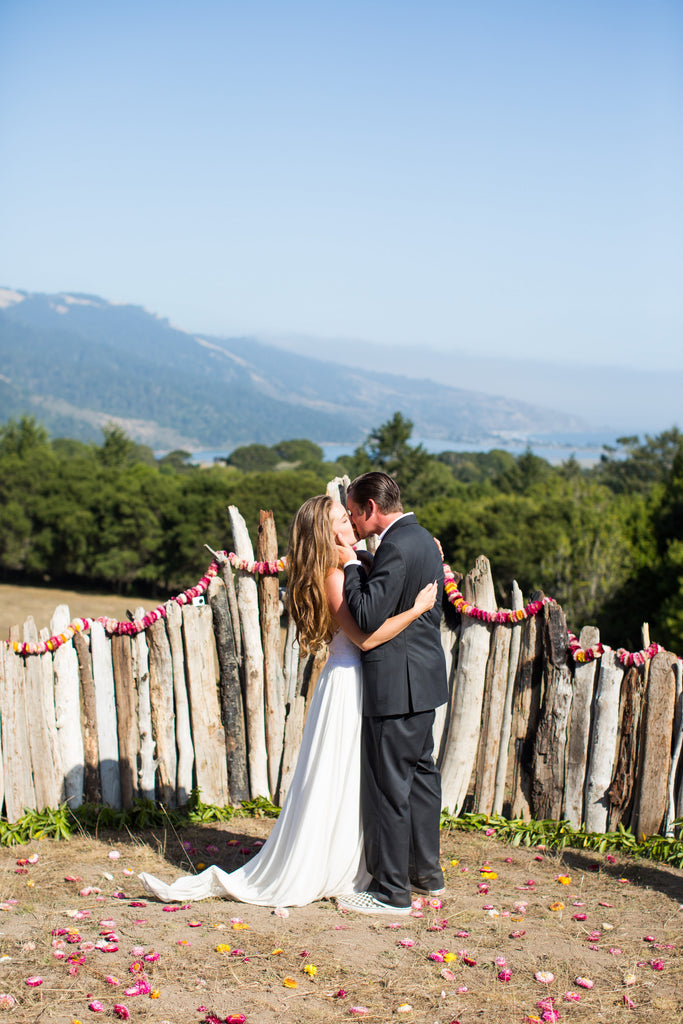 "He loved it. I think we did a great job creating this dress to feel like a wedding dress while also remaining simple, elegant, and fun, and that's what he hoped for." 