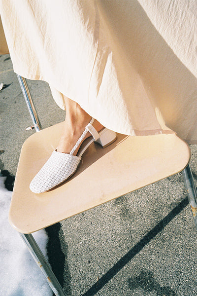 Maryam Nassir Zadeh SUSAN WOVEN SLINGBACK