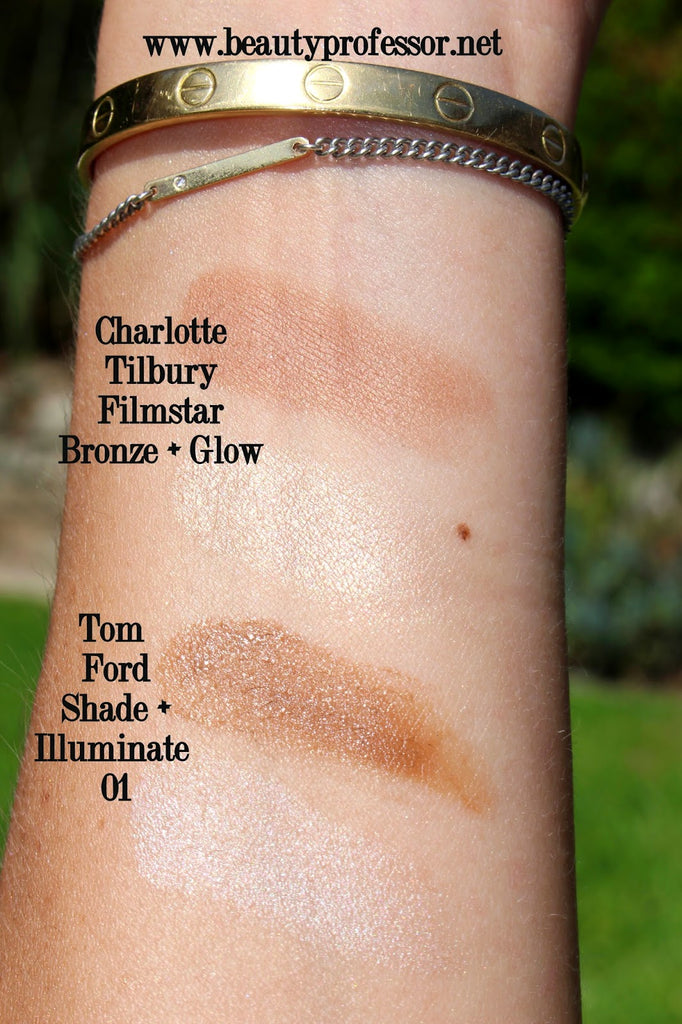 I used the Tom Ford cream contour first, then set with the Charlotte Tilbury powder