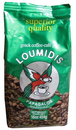 Greek Ground Coffee Loumidis 16oz 454g Parthenon Foods