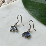 Lucky Elephant Abalone Earrings