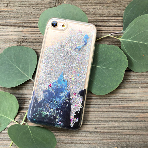 Atlantis Mermaid Silver Glitter iPhone Case
