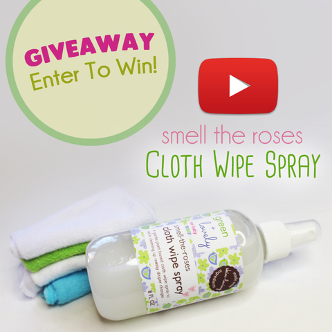 Smell the Roses Cloth Wipe Spray Giveaway, Cloth Diapering.