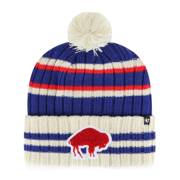 Buffalo Bills NFL FIRESIDE Red-Royal Knit Beanie Hat