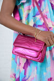 Renei Shiny Structure Bag Neo Pink