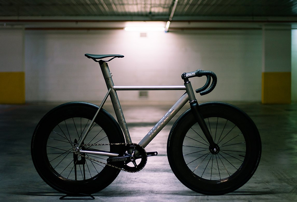 titanium fixie bike