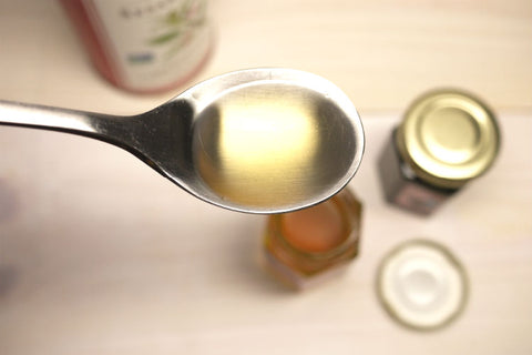 La Tourangellel Sesame Oil in a table spoon 