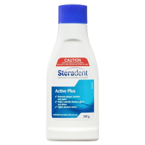 Steradent Active Plus Denture Cleansing Powder 200g