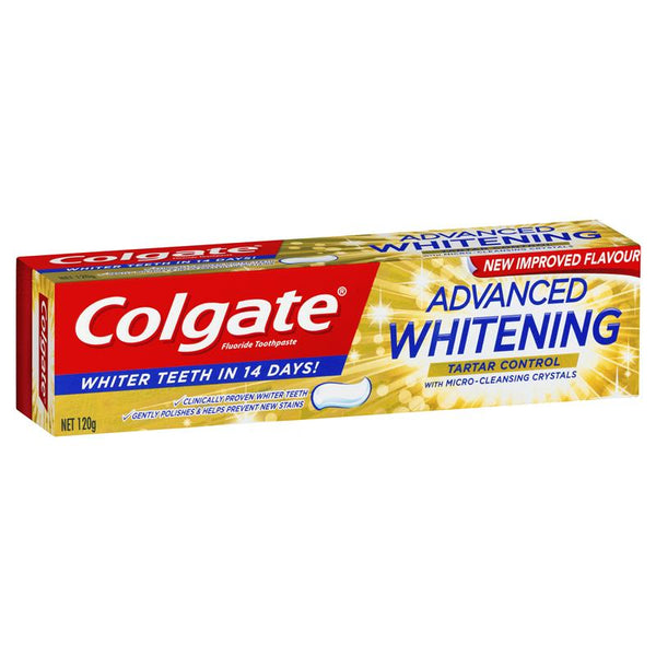 colgate advanced whitening tartar control toothpaste