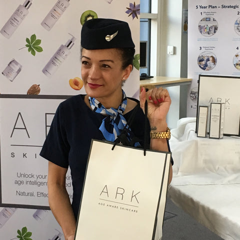ARK visited the Thomson Airways Gatwick Headquarters to award their star on board crew member a prize for selling the most ARK products in 2016.