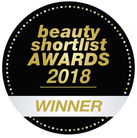 Beauty Shortlist 2018 winner badge for ARK Skincare