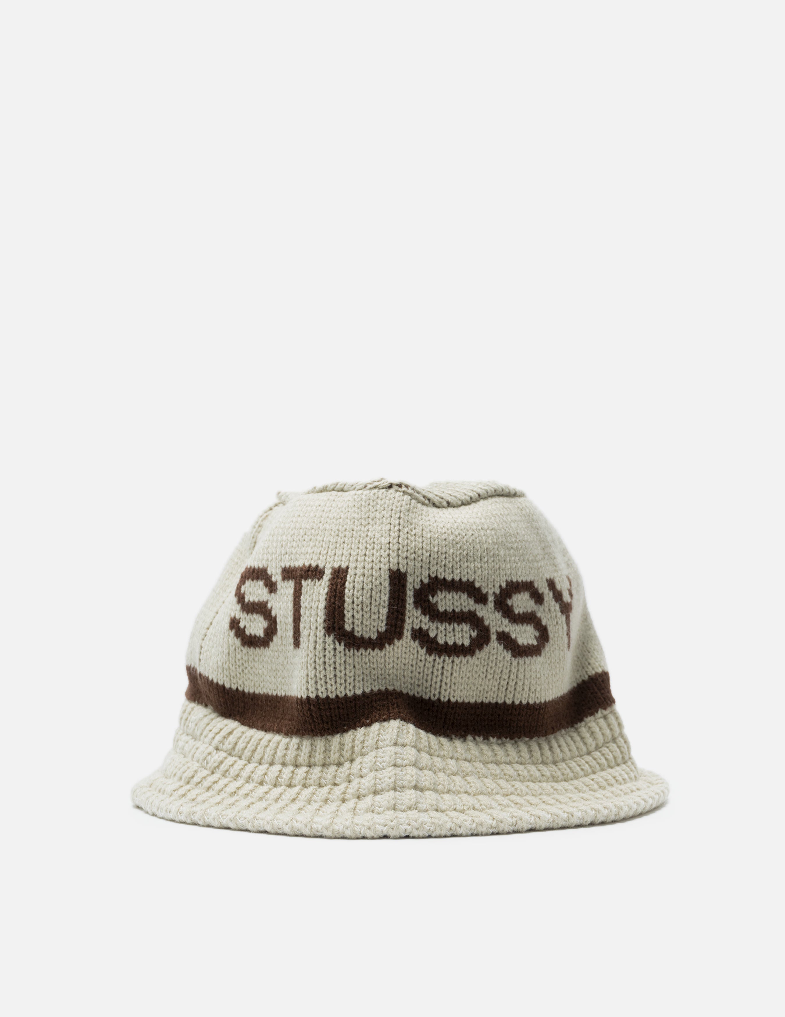 カラフルセット 3個 美品 stussy jacquard knit bucket hat ナチュラル