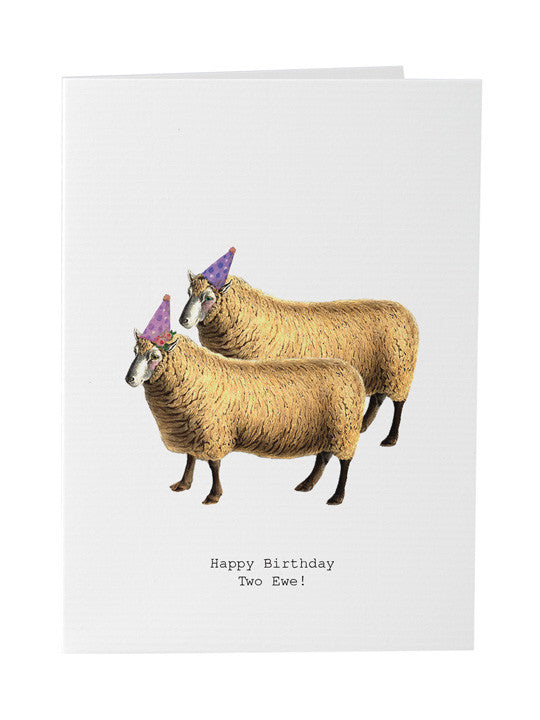 Greeting Card Happy Birthday Two Ewe Tokyomilk