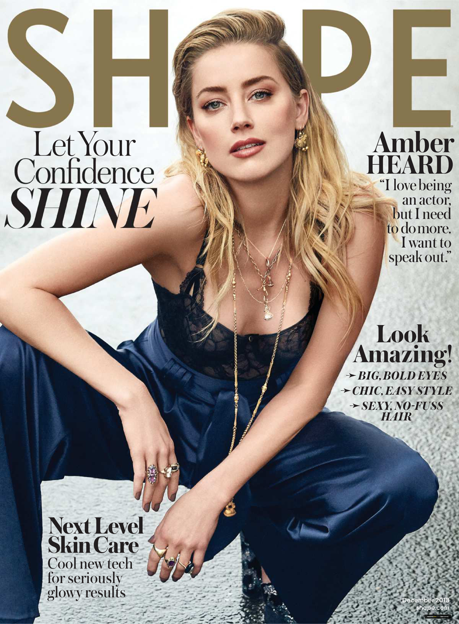 Royal Charm Carnelian Pendant Necklace | Ben-Amun | Shape Magazine December 2018 | Amber Heard | Aquaman
