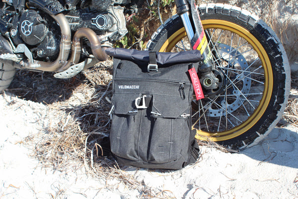 Velomacchi 28L Speedway Backpack in the sand