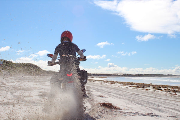 Mike Gilbert ripping on the beach