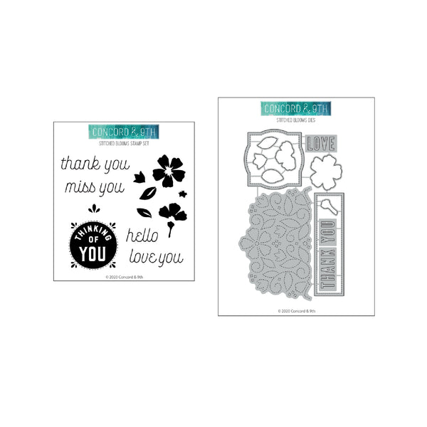 Stitched Blooms Bundle - Concord & 9th