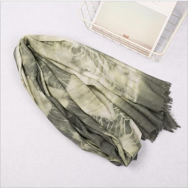 cambioprcaribe army green Oversized Soft Tie Dye Shawls