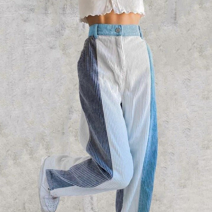 cambioprcaribe Baggy Hight waist Corduroy Pants