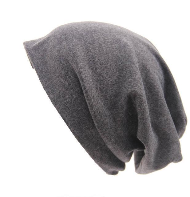 cambioprcaribe Beanie Hats Gray Slouch Fit Casual Beanie