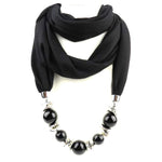 cambioprcaribe Black / 160CM Beaded Scarf Necklace