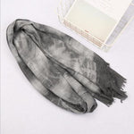 cambioprcaribe black grey Oversized Soft Tie Dye Shawls