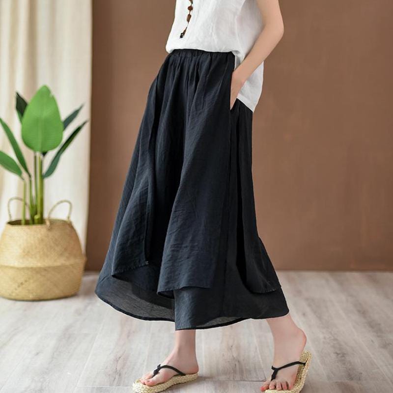 Flowy 3/4 Length Palazzo Pants | Zen