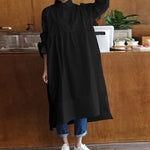 cambioprcaribe Black / S Plus Size Oversized Shirt Dress