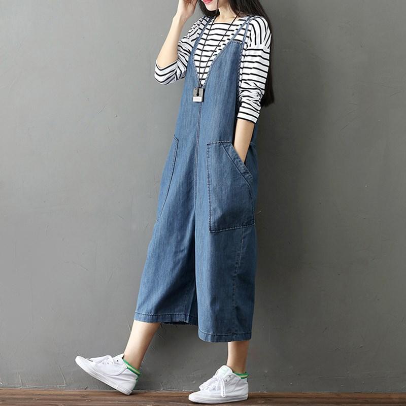 cambioprcaribe Blue Denim Loose 90s Overall