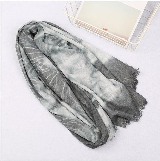 cambioprcaribe blue grey Oversized Soft Tie Dye Shawls