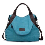 cambioprcaribe Blue Large Capacity Vintage Shoulder Handbag