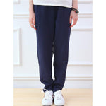 cambioprcaribe Blue / One Size Cotton & Linen Pleated Pants  | Zen