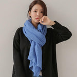 cambioprcaribe blue Pure Colours Oversized Shawls