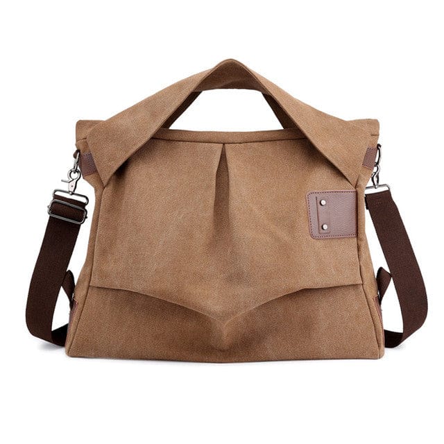 cambioprcaribe Brown Asymmetrical Cross Body Tote Bag