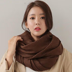 cambioprcaribe brown Pure Colours Oversized Shawls