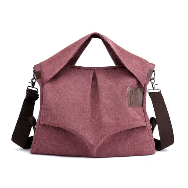 cambioprcaribe Burgundy Asymmetrical Cross Body Tote Bag