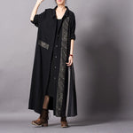 cambioprcaribe Cardigans black with gray / One Size Asian Beauty Long Black Cardigan | Nirvana