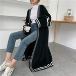 cambioprcaribe Cardigans One Size / Black Oversized Cable Knit Cardigan