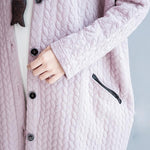 Vintage Pink Long Cardigan