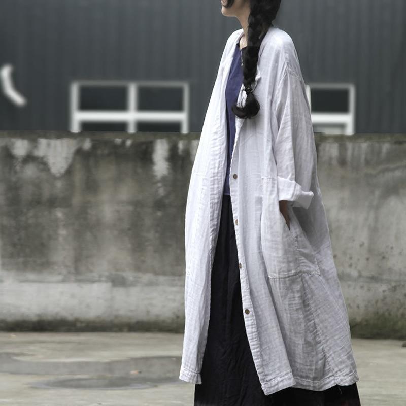 Long Button Up White Cardigan | Lotus