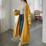 cambioprcaribe Cardigans One Size / Yellow Oversized Cable Knit Cardigan