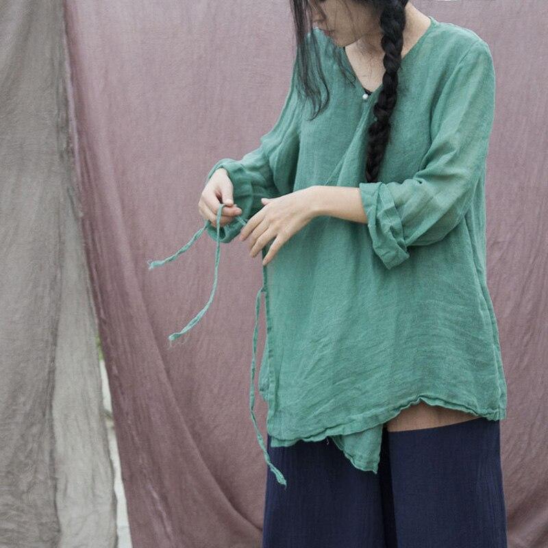 Vintage Green Wrap Cardigan Blouse