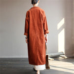 cambioprcaribe Casual Chic Corduroy Trench Coat