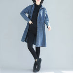 cambioprcaribe Casual Denim Trench Coat